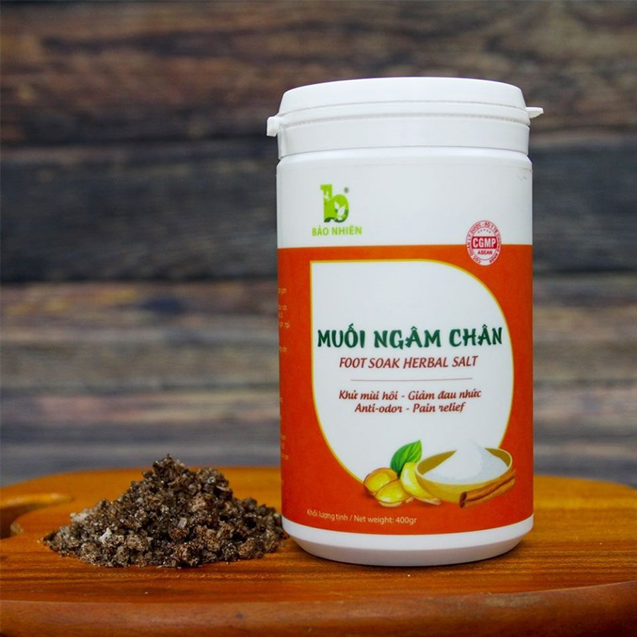 Muối Ngâm Chân Khử Mùi Hôi, Giảm Đau Nhức Bảo Nhiên Hộp 350gr