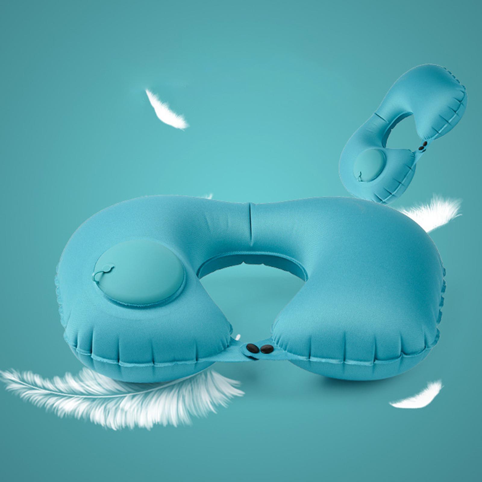 Compact Travel Pillow Packable Inflating Inflatable Pillow for Desk Rest Hiking Camping