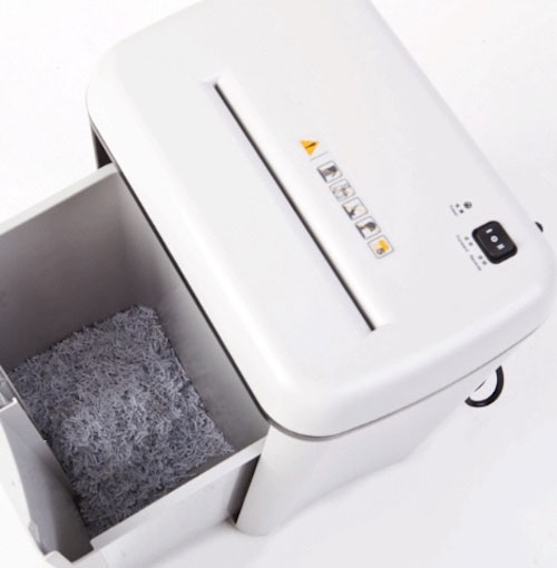 Máy hủy giấy Hủy Tài Liệu 6 tờ A4 1 lúc Super Shredder SD9280 có bánh xe di chuyển