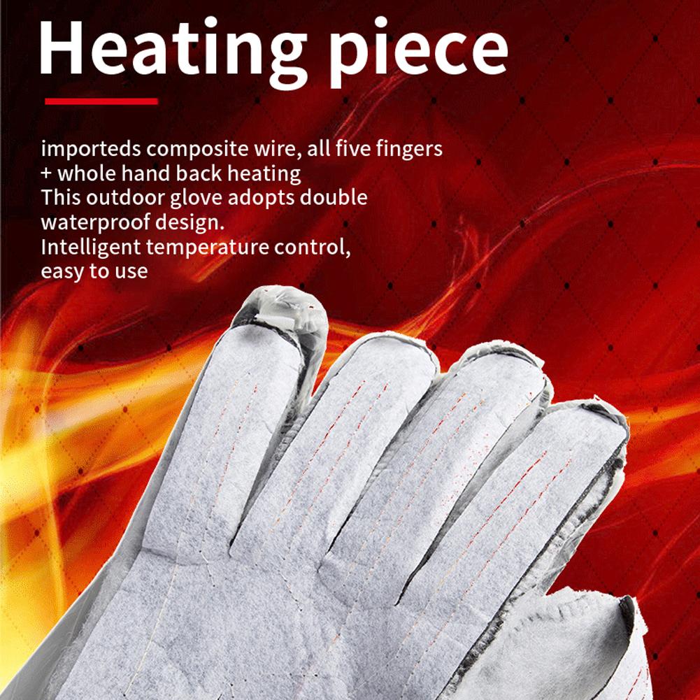 Electric Heating Glove Skiing Glove Windproof Heating Glove USB Glove Riding Glove Winter Cycling Glove