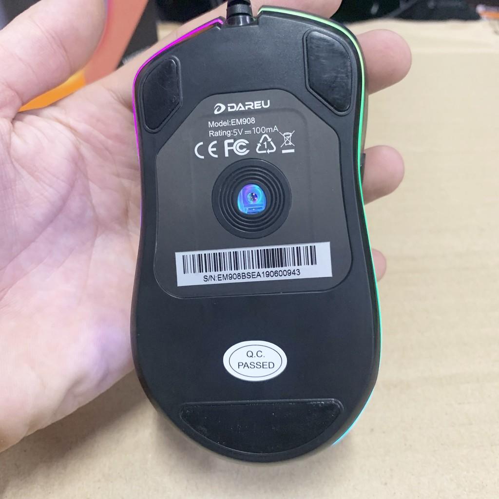 Chuột Gaming DAREU EM908 Pink / Black / White Hàng Chính Hãng
