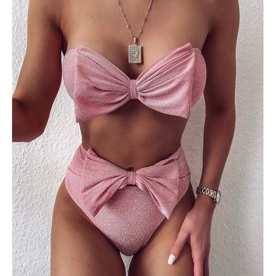 Bikini 2 mảnh màu hồng Ladali BKN210 - Xanh, Hồng