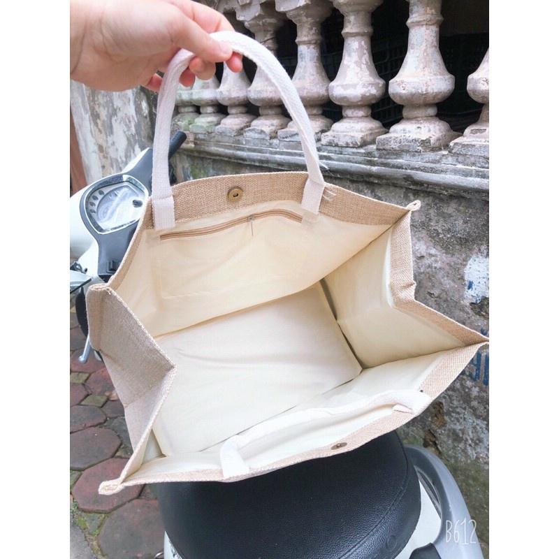 Túi cói Merci sang chảnh đi du lịch cực hót