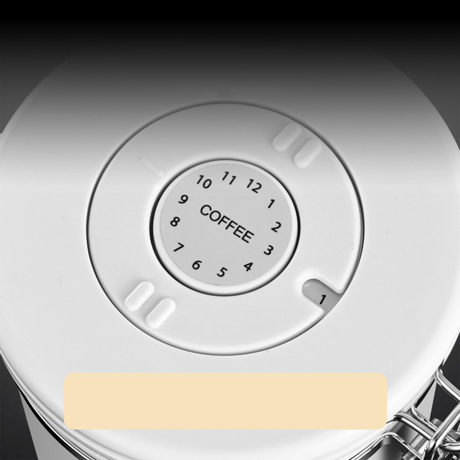 Set of 2 Airtight Sealed Canisters with Spoon for Coffee Beans