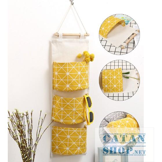 ️Túi đựng đồ 8 ngăn️ treo tường tiết kiệm diện tích, túi vải canvas bền đẹp đa năng tiện lợi - giao màu ngẫu nhiên