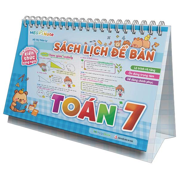 Sách - Sách Lịch Để Bàn - Tra Cứu Nhanh Kiến Thức Hàng Ngày - Toán 7