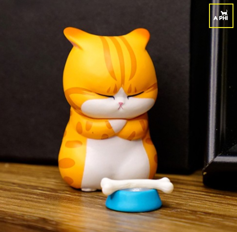 Bộ 9 mô hình mèo buồn bã đáng yêu