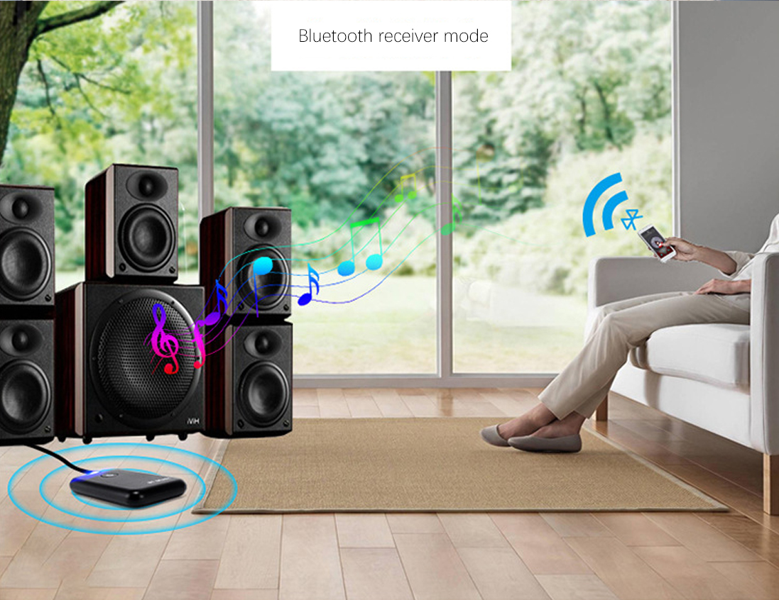Hàng Chính Hãng - Bộ Thu Phát Bluetooth 2 in 1 YPF-03JA Bluetooth 4.2 Khoảng Cách Kết Nối 10-15m Chế Độ Chuyển Đổi Linh Hoạt Tương Thích Rộng Rãi Công Nghệ aptX Low Latency Pin Lithium 300mAh 8 Tiếng Nhỏ Gọn Kết Nối Dễ Dàng - ROGTZ