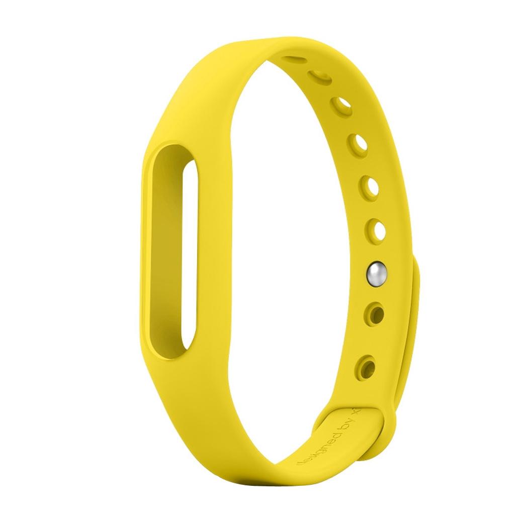 Yellow Waterproof Replacement Wrist Strap Band For Xiaomi Mi Smart Bracelet