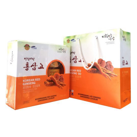 Cao hồng sâm linh chi achimmadang hàn quốc chính hãng hộp 2 lọ x 240g