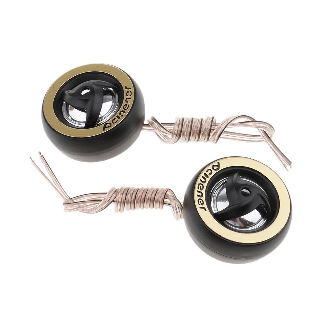 2PC Car Stereo Universal Speaker with Subwoofer Tweeter Cord