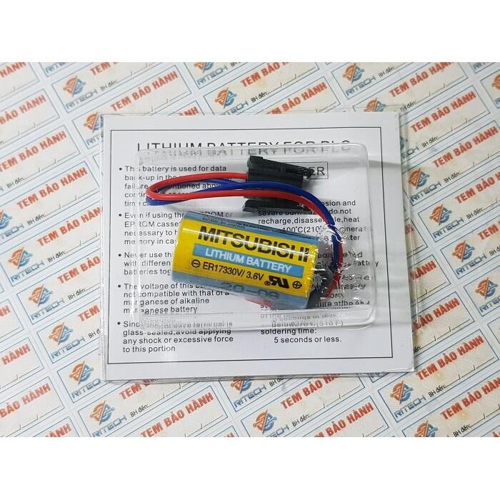 Pin ER17330V/3.6V Mitsubishi A6BAT/ MR-BAT Lắp Cho PLC