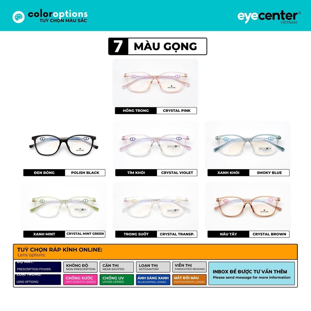 Gọng kính cận nữ chính hãng ZAC & CODY CANDICE A34-S lõi thép chống gãy nhập khẩu by Eye Center Vietnam
