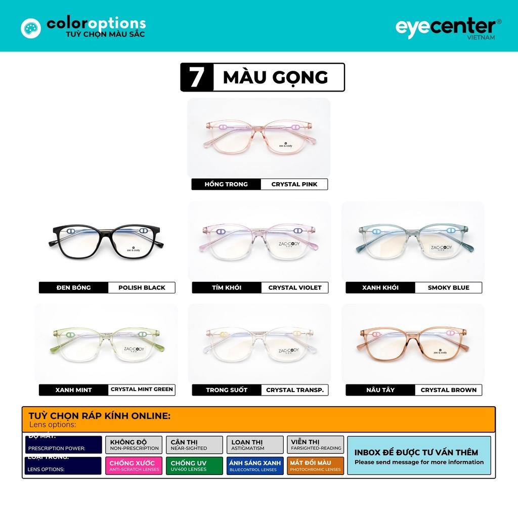 Gọng kính cận nữ chính hãng ZAC &amp;amp; CODY CANDICE A34-S lõi thép chống gãy nhập khẩu by Eye Center Vietnam