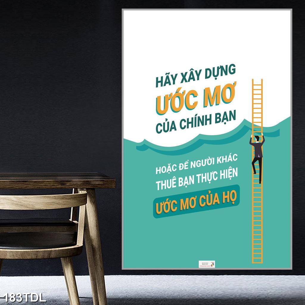 DECAL SLOGAN HÃY XÂY DỰNG ƯỚC MƠ CỦA CHÍNH BẠN...