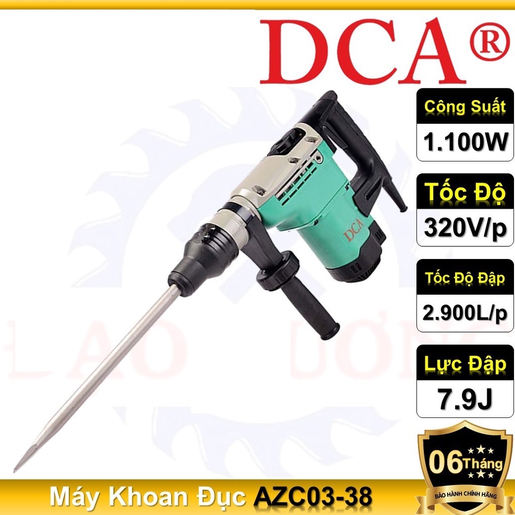 MÁY KHOAN ĐỤC BÊ TÔNG DCA AZC03-38 ĐỘ BỀN CAO , CÔNG SUẤT LỚN , DỄ SỬ DỤNG