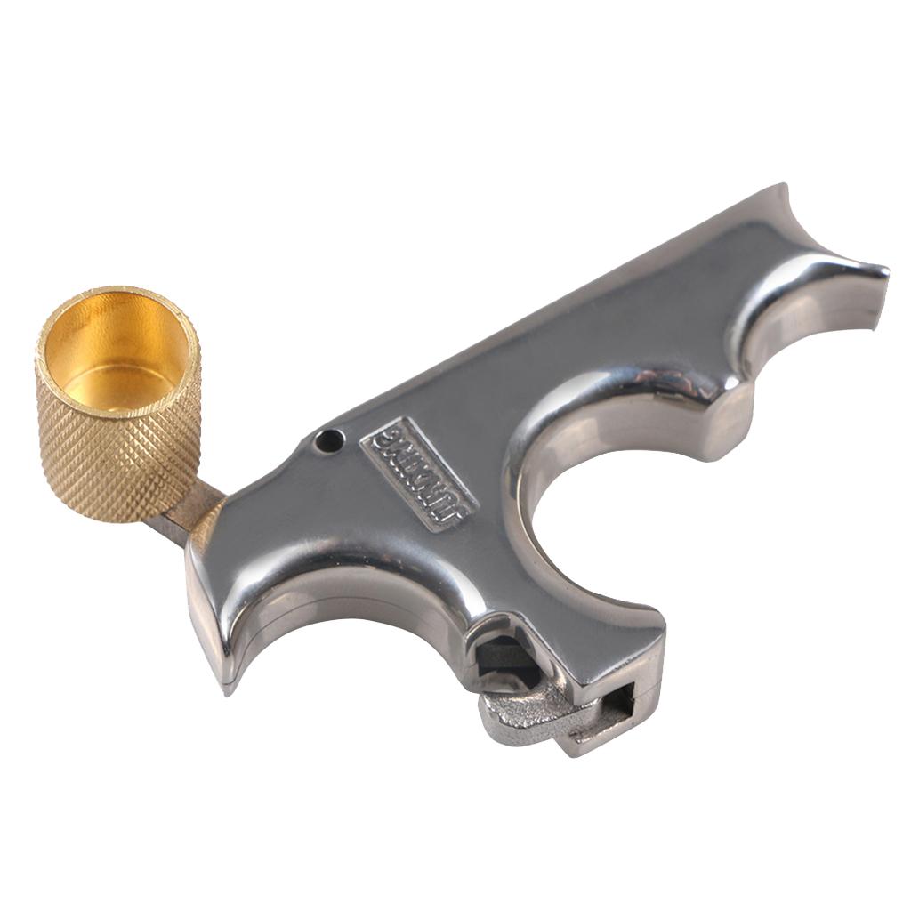 Stainless Steel Compound Bow Release Aid Trigger Archery Accessories Silver