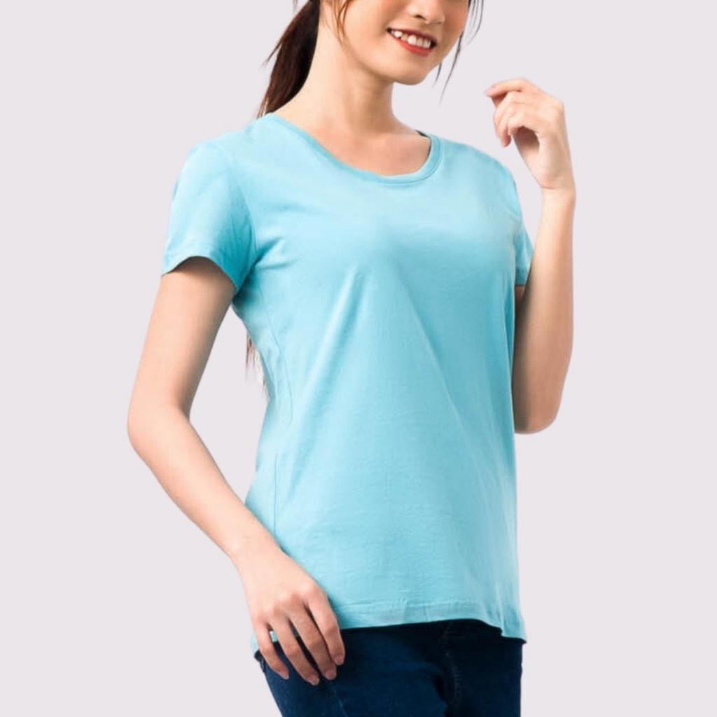 Cổ Tròn NGỌC - Áo Thun Nữ 100% Cotton Cao Cấp, thoáng mát, kháng khuẩn Ag