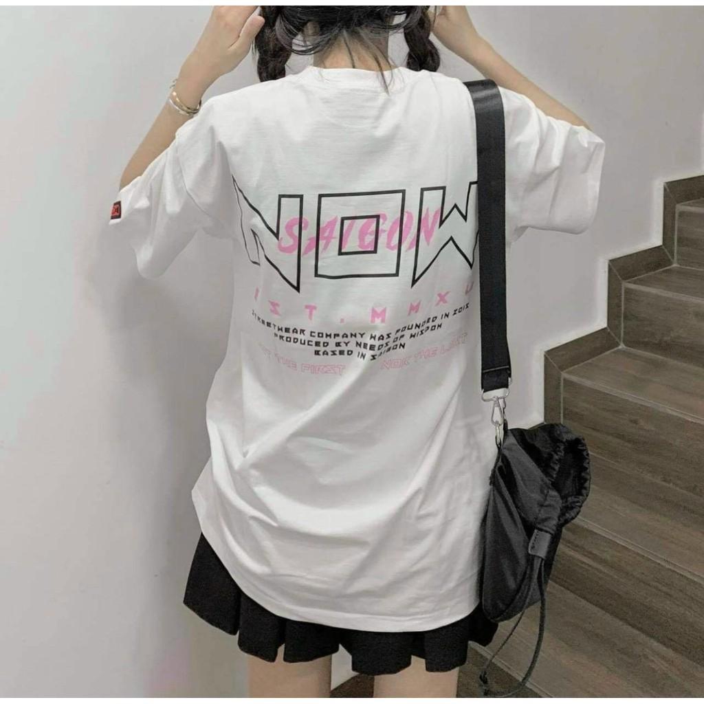 Áo Thun Local Brand Now Saigon Nam Nữ Tay Lỡ Oversize Unisex Full Mạc