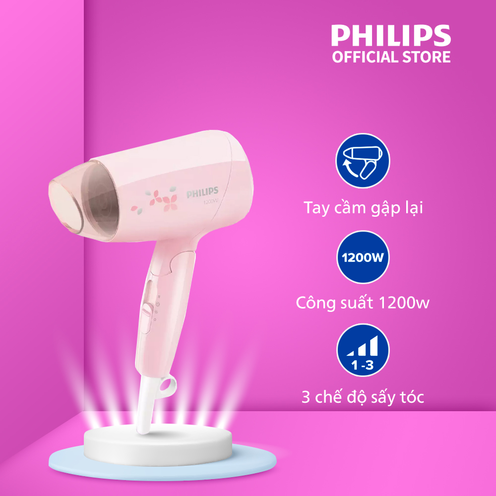 Máy sấy tóc Philips BHC01000 - Dễ dàng chăm sóc tóc của bạn