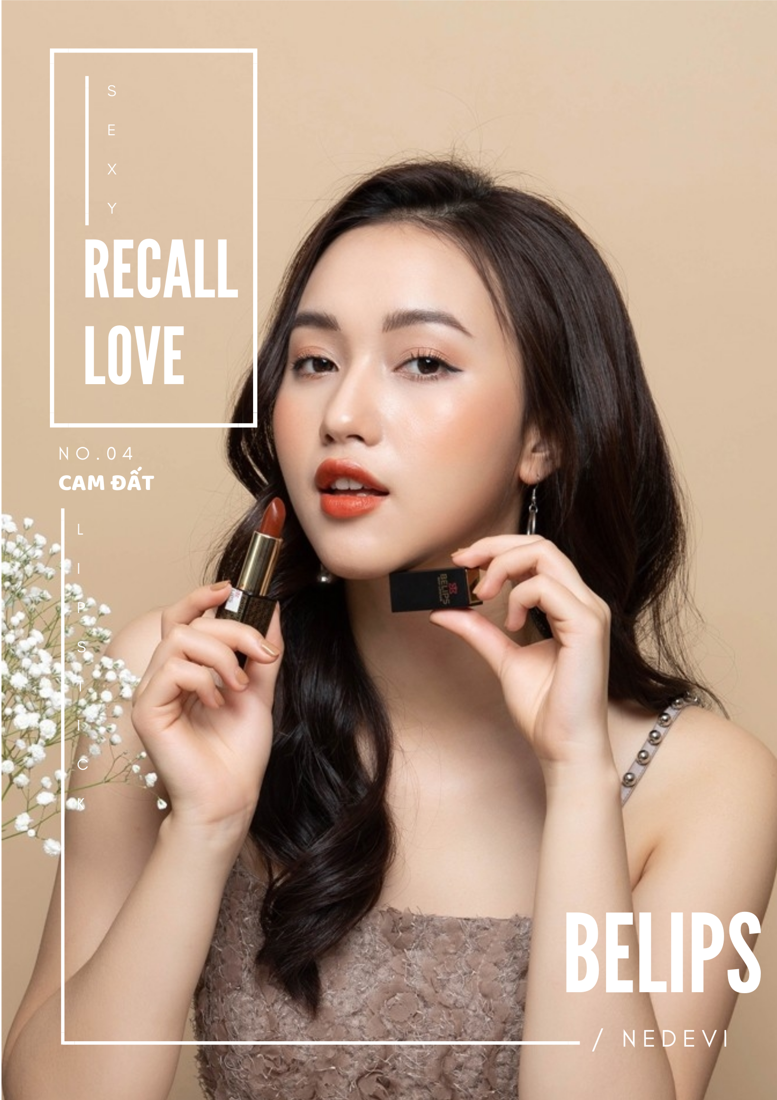 Son môi Belips son tươi mịn môi màu 04 Recall Love