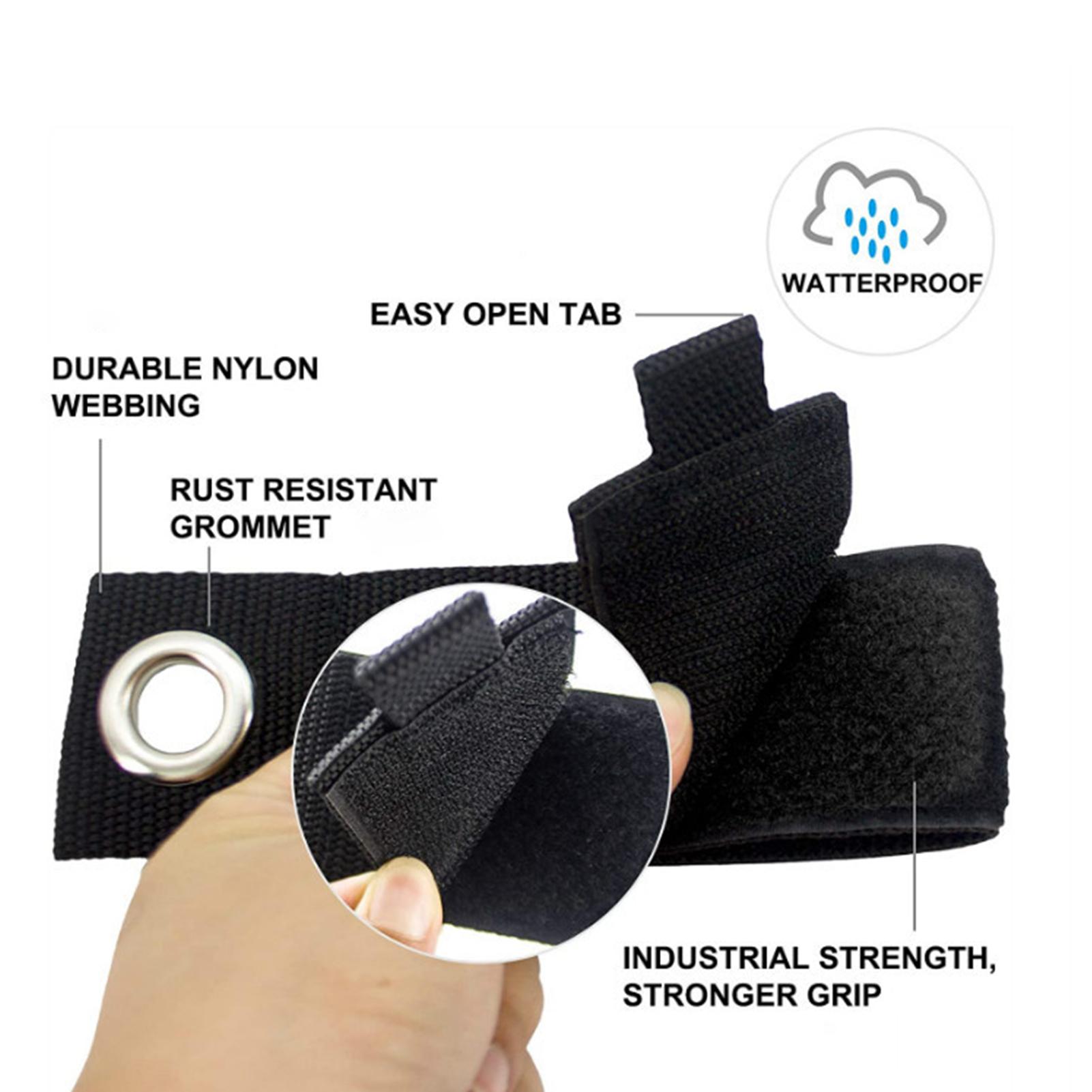 6 dây buộc cáp bằng Nylon bền chắc có móc và vòng có thể điều chỉnh