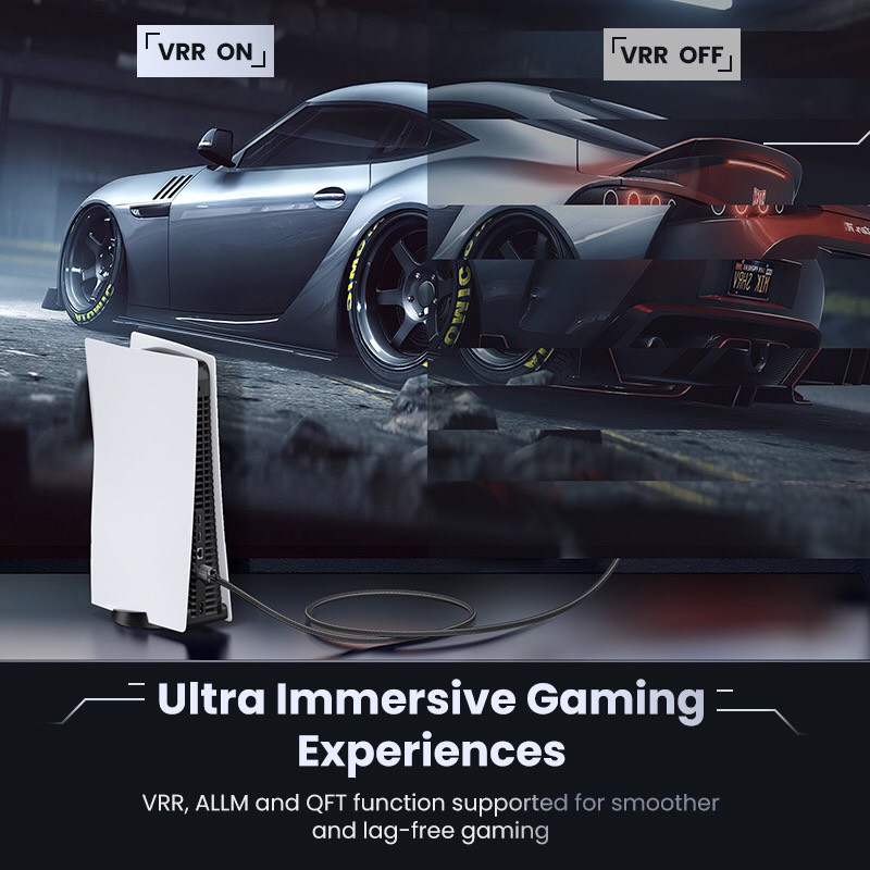 Cáp HDMI 2.1 Ugreen ULTRA HD 8K@60Hz 48Gbps Cao Cấp HD135 hàng chính hãng