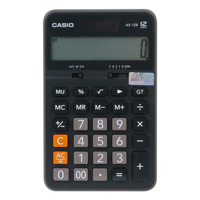 Máy tính Casio AX-12B, Bảo hành 7 năm - Hàng chính hãng Bitex