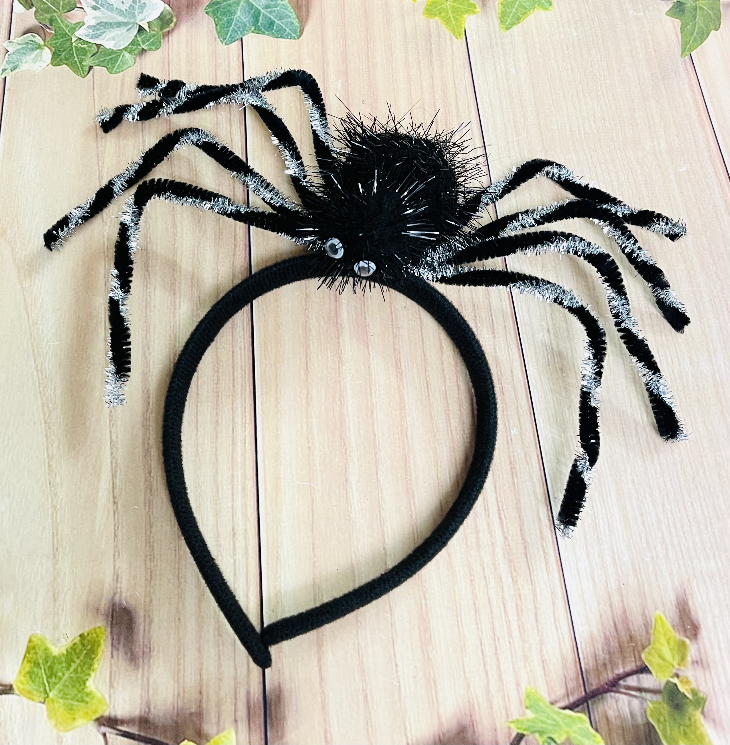Bờm nhện hoá trang halloween/ bờm bóc chơi halloween hình nhện