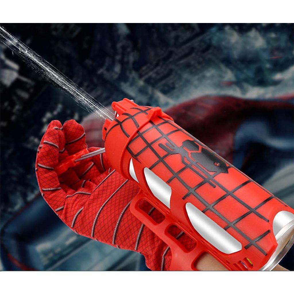 Bộ Đồ Chơi Găng Tay Người Nhện Spider Man Có Thể Bắn Tơ Độc Đáo Cho Trẻ Em