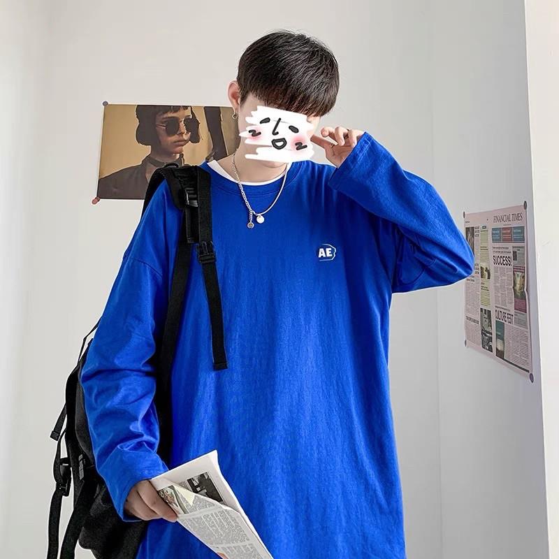 Áo Thun Tay Dài Logo AB Unisex Form Rộng
