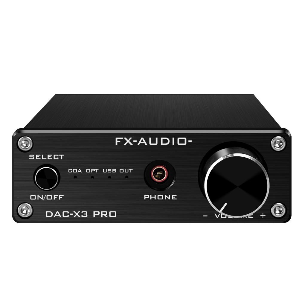 FX-Audio DAC-X3 Pro Bộ Giải Mã Khuếch Đại Âm Thanh 24BIT/192Khz Cổng Coaxial - USB PC - Optical - Kèm Nguồn - Hàng Chính Hãng