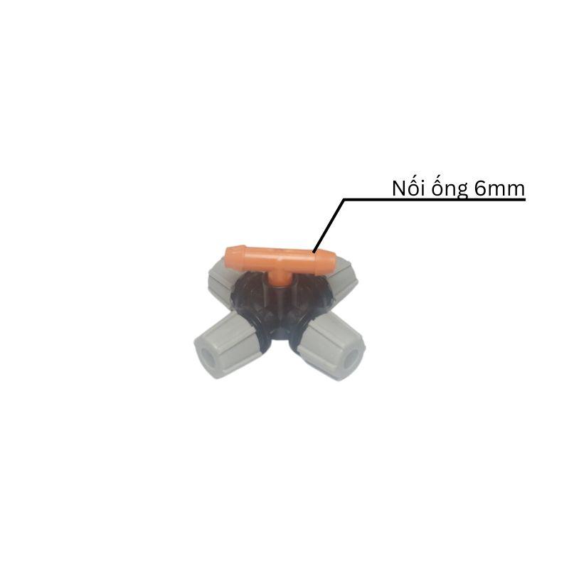 Béc phun sương xám 4 hướng cao cấp tưới cây kèm nhiều tùy chọn