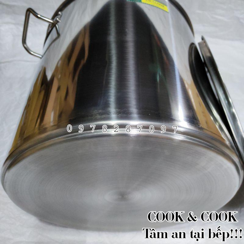 Nồi súp inox 25, 30, 35, 40, 50, 75, 95 lít nồi hầm xương, nồi luộc gà, nồi luộc bánh chưng, phở