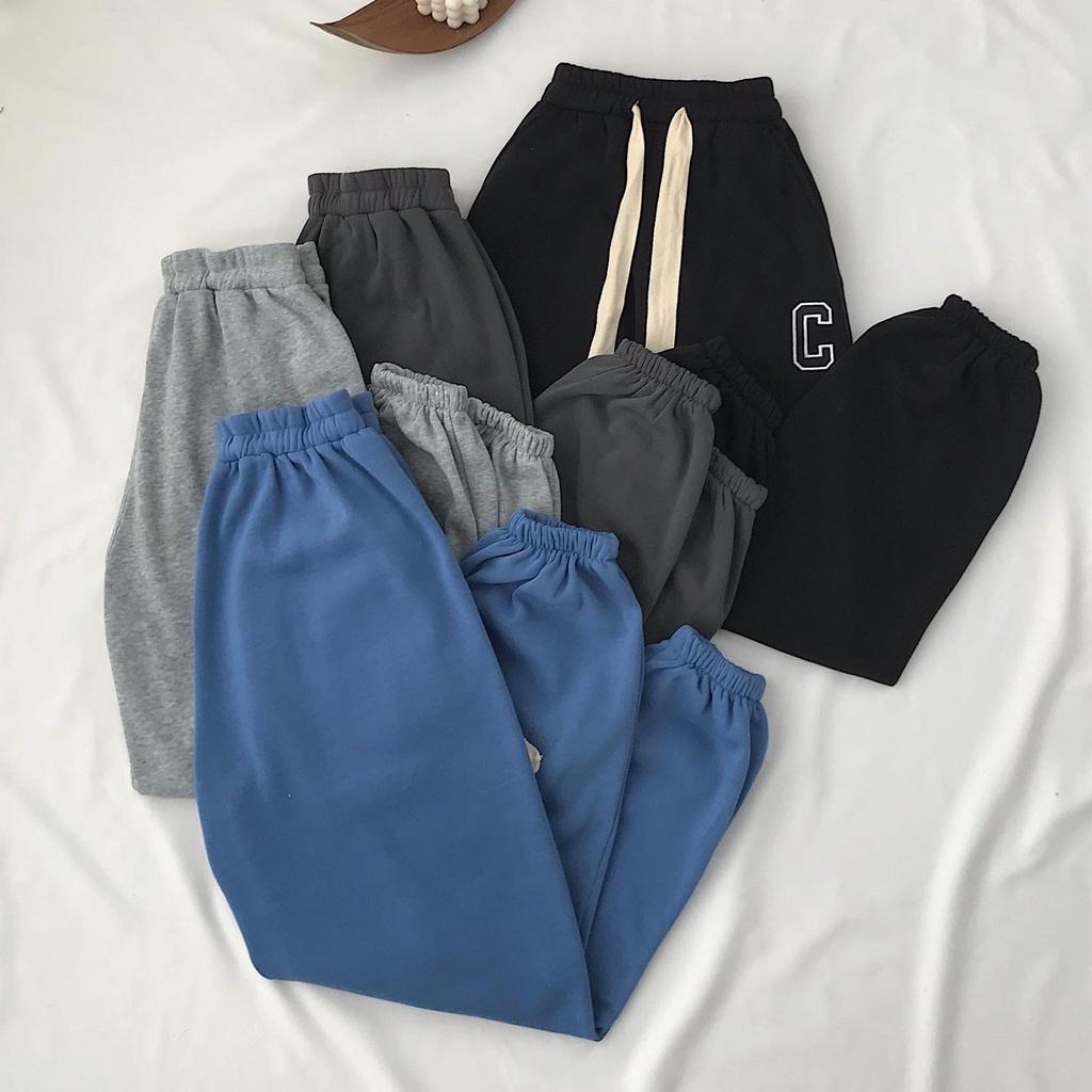 Quần Jogger Nỉ Nữ Nhiều Màu Jezu Jogger Thun Dây Rút Phong Cách Basic Hàn Quốc Cá Tính Chất Vải Dày Dặn Cực Đẹp 2815
