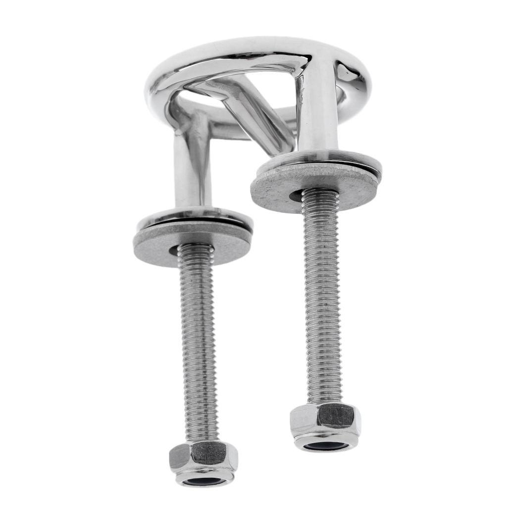 Stainless Steel Water Ski Tow Rope Hook Bracket Boat Transom Mount Hardware
