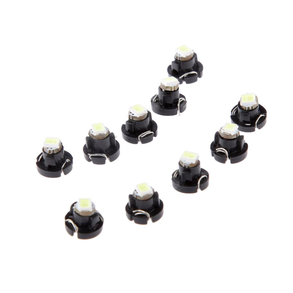 10x White Neo Wedge T3 1SMD 5050 LED Car Light Bulbs Climate Control Lights