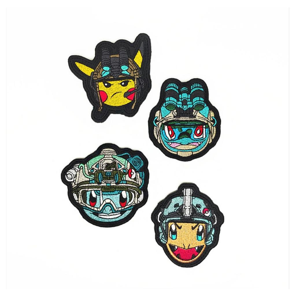 Patch_velcro nhân vật Pokemon dán ba lô_quần áo_túi xách
