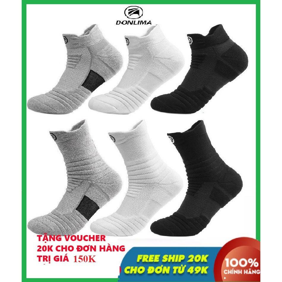 Tất thể thao, tất đá bóng, bóng chuyền, cầu lông, tenis khử mùi & thấm mồ hôi DONLIMA