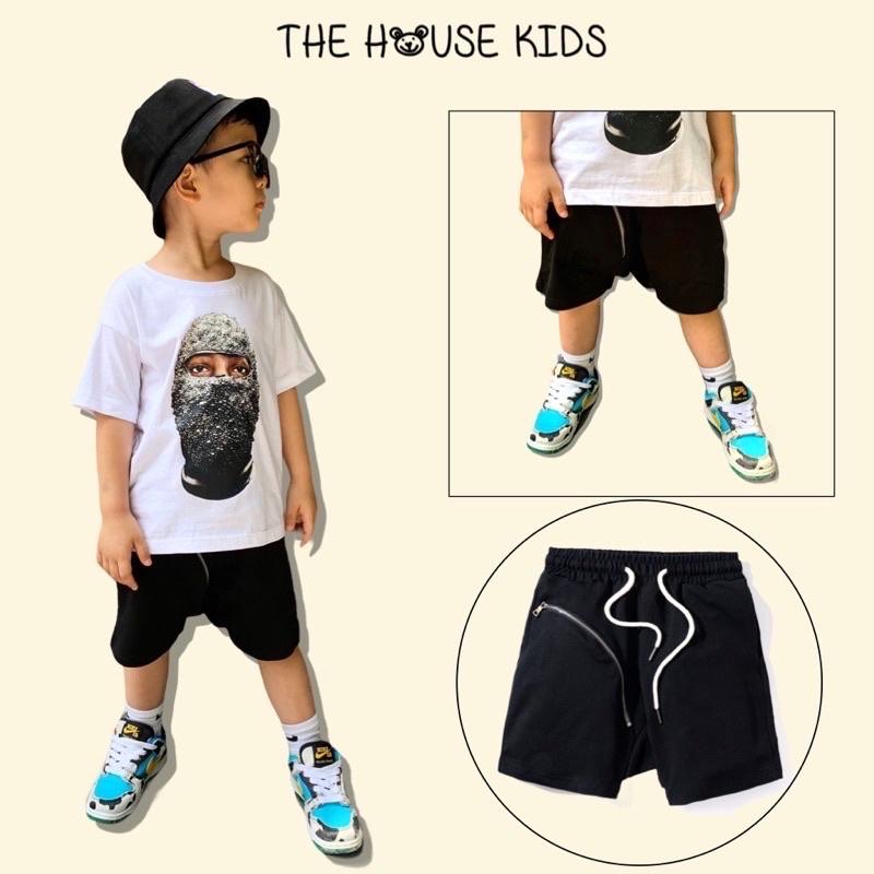 Quần Đùi Bé Trai Quần Short Trẻ Em Cao Cấp THE HOUSE KIDS Khoá Cong