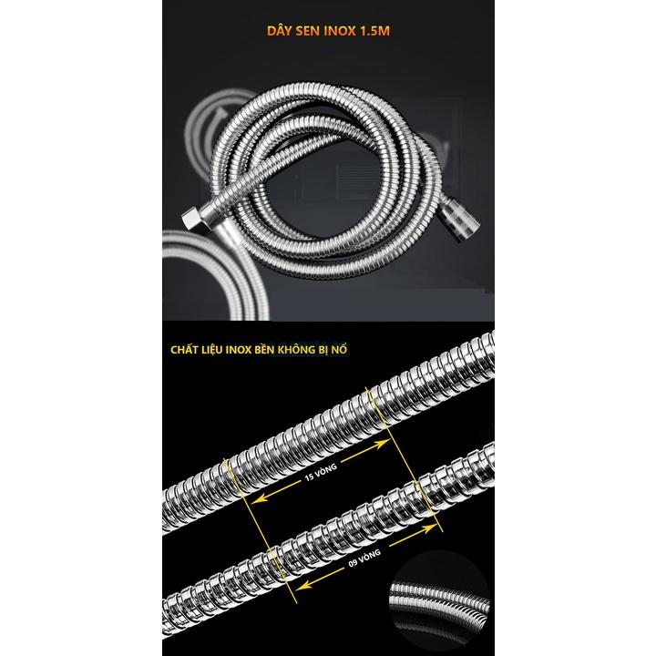 Dây vòi sen inox cao cấp, bền đẹp rẻ