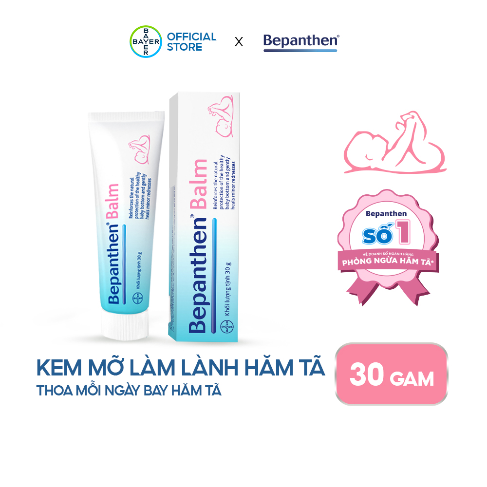 Kem Chống Hăm Bepanthen Balm Dạng Kem Mỡ 30G/Tuýp