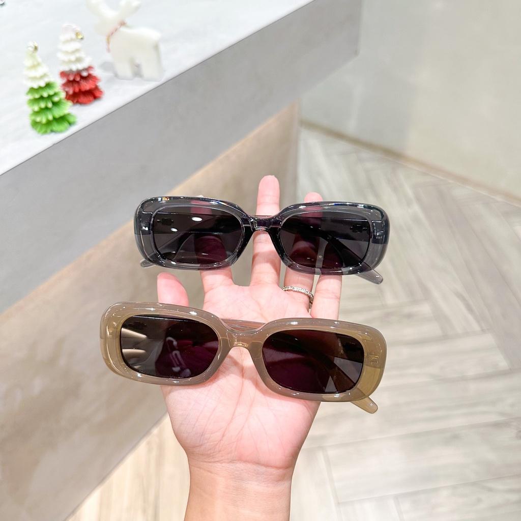 Kính mát nam nữ  chống UV400 thiết kế cá tính dễ đeo màu sắc thời trang Mo.P 56014 - TAD Accessories FS10 - Vàng mắt nâu