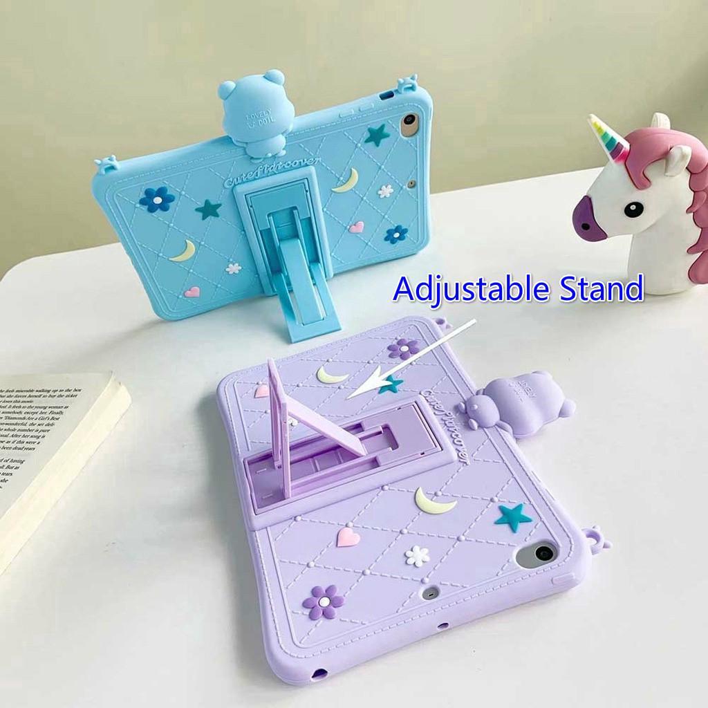 Ốp Lưng Silicone Mềm Chống Sốc Có Dây Đeo Cho Samsung Tab A7 10.4 Inch T500 / T505 / T507 2020