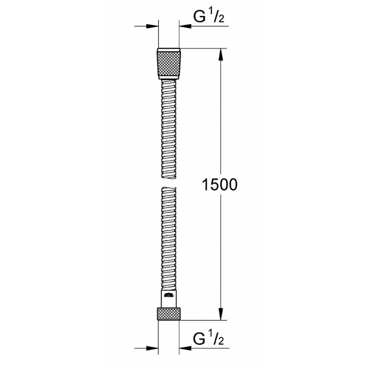 Dây vòi sen kim loại Grohe 28143000 1500mm