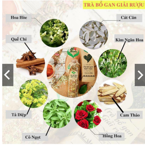 Trà Bổ Gan Giải Rượu All Herbs (Túi lọc)