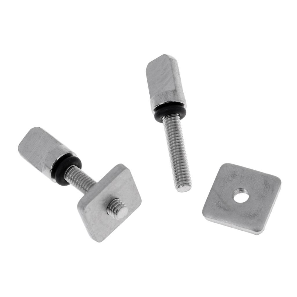 8 Sets Stainless Steel Fin Screw For Longboard Board Mount Hardware
