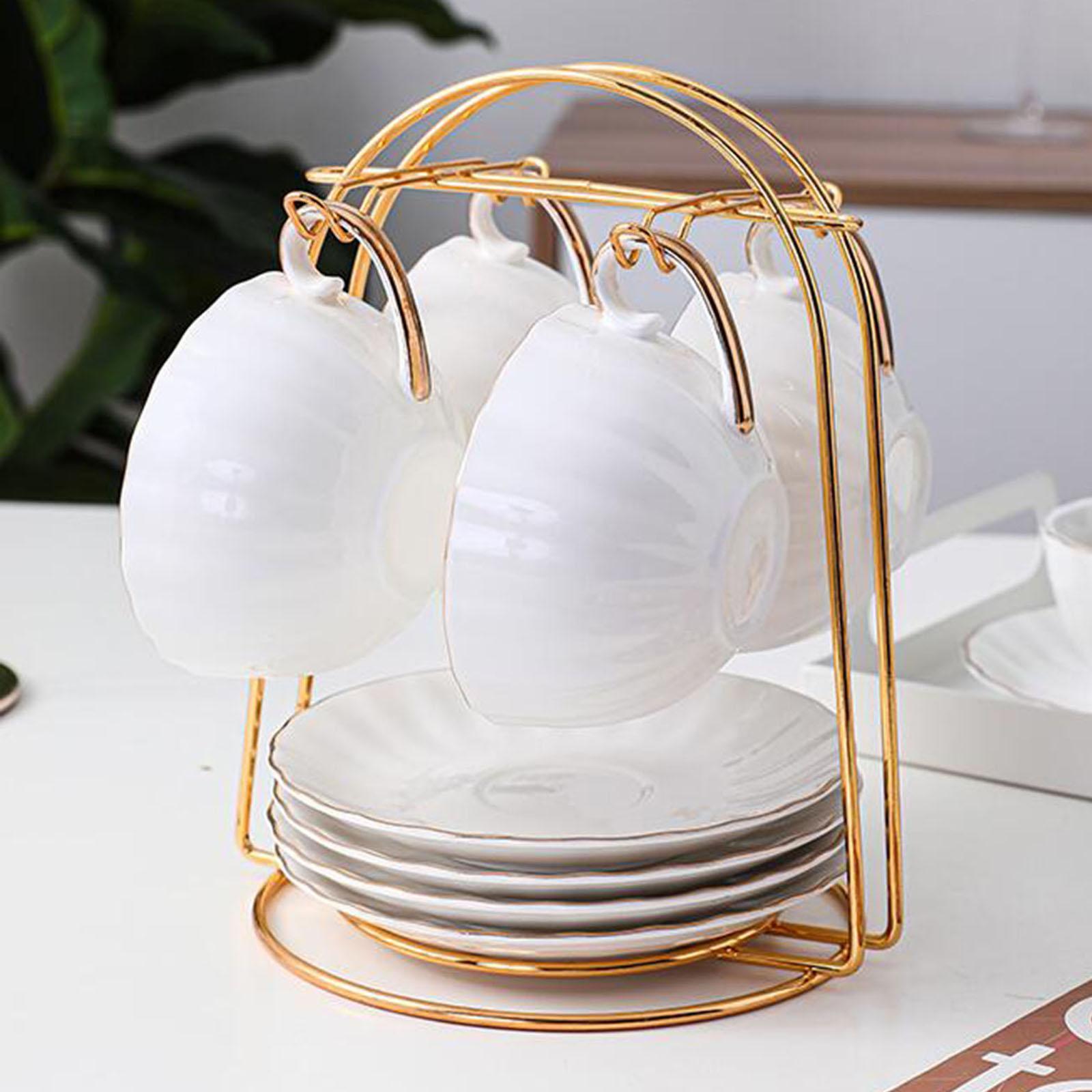 2Pcs Home Cup Stand Dryer Rack Coffee Mug Hanger Holder Storage