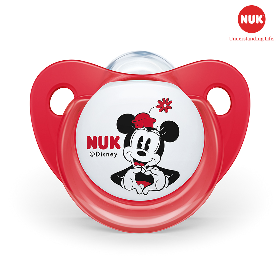 BỘ 2 TI GIẢ NUK SLEEPTIME SILICONE PLUS MICKEY - MÀU NGẪU NHIÊN