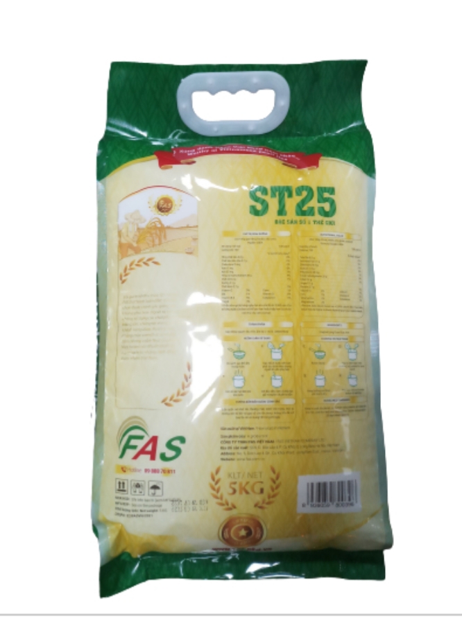 GẠO ST25 NHÃN FAS LOẠI 5KG